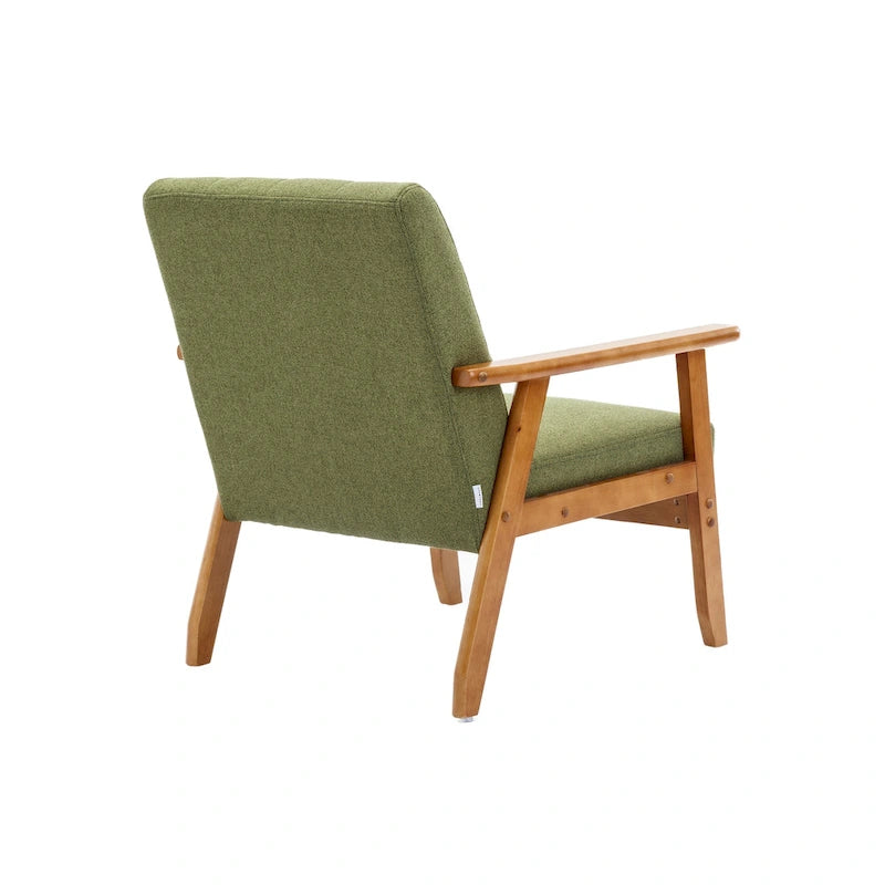 Mid-Century Modern Accent solid wood chair, for Living Room Bedroom Studio chair
