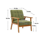 Mid-Century Modern Accent solid wood chair, for Living Room Bedroom Studio chair
