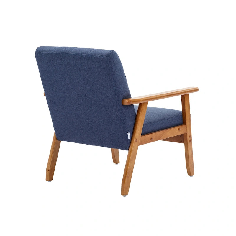 Mid-Century Modern Accent solid wood chair, for Living Room Bedroom Studio chair