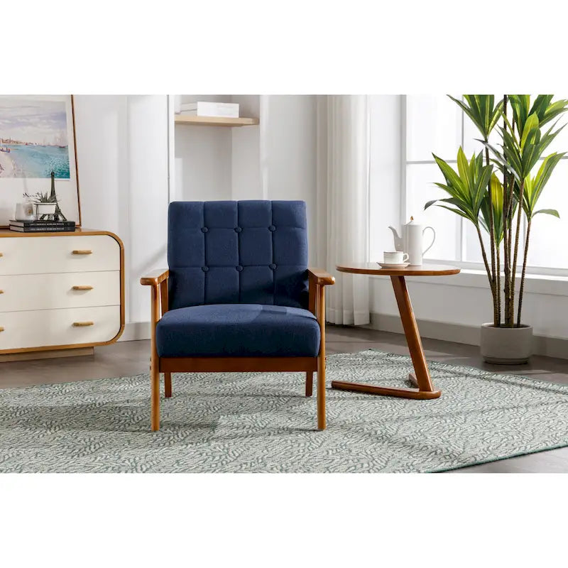 Mid-Century Modern Accent solid wood chair, for Living Room Bedroom Studio chair