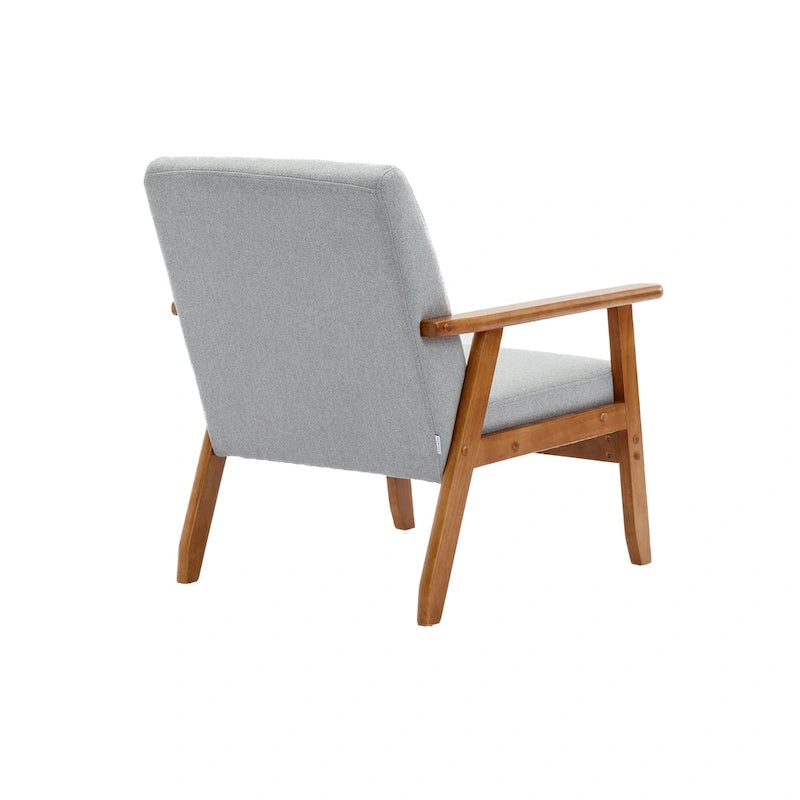 Mid-Century Modern Accent solid wood chair, for Living Room Bedroom Studio chair