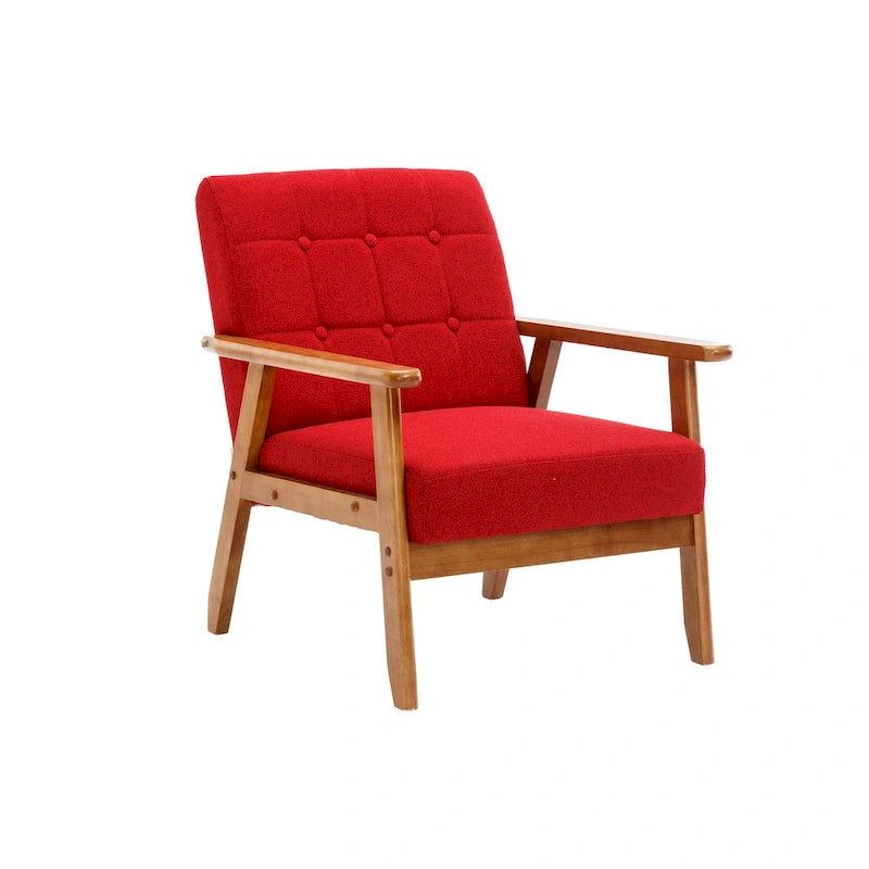 Mid-Century Modern Accent solid wood chair, for Living Room Bedroom Studio chair