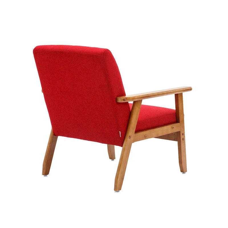 Mid-Century Modern Accent solid wood chair, for Living Room Bedroom Studio chair