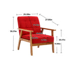 Mid-Century Modern Accent solid wood chair, for Living Room Bedroom Studio chair
