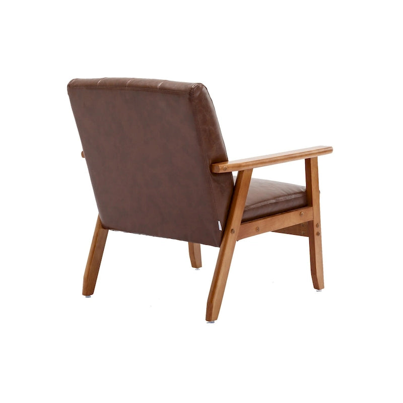 Mid-Century Modern Accent solid wood chair, for Living Room Bedroom Studio chair