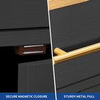 53-inch Rolling Kitchen Island Storage Cabinet Portable Mobile Kitchen Cart