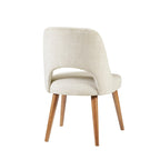 Upholstered Dining Side Chairs with Cutout Back design (Set of 2)