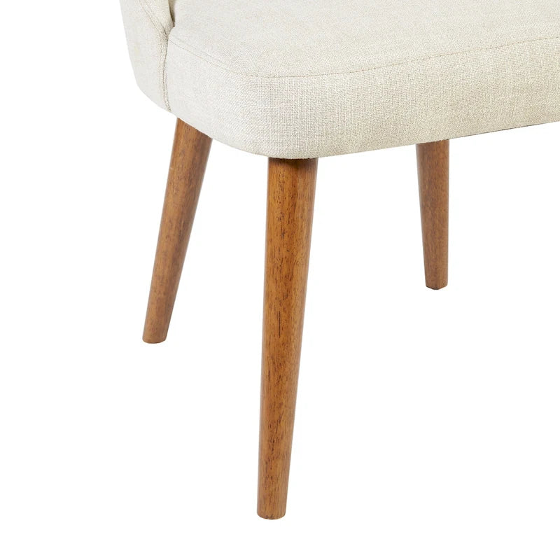 Upholstered Dining Side Chairs with Cutout Back design (Set of 2)