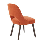 Upholstered Dining Side Chairs with Cutout Back design (Set of 2)
