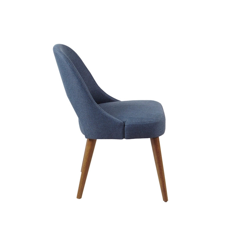 Upholstered Dining Side Chairs with Cutout Back design (Set of 2)