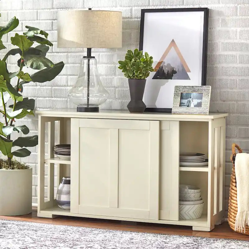 Sliding Door Stackable Buffet/Sideboard