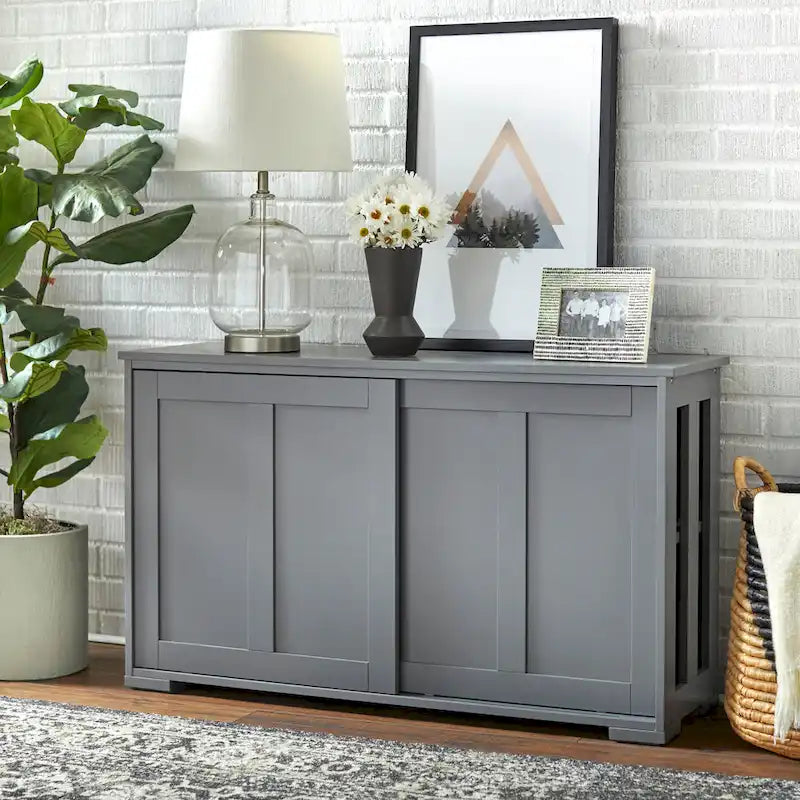 Sliding Door Stackable Buffet/Sideboard