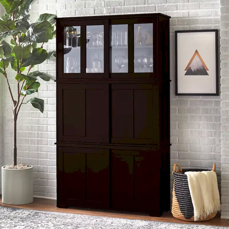 Sliding Door Stackable Buffet/Sideboard