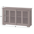 Sliding Door Stackable Buffet/Sideboard