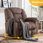 Rocker Recliner Chair Oversized Manual 360 Swivel Recliners for Living Room