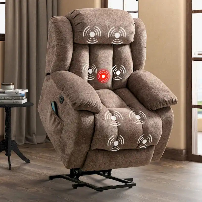 Rocker Recliner Chair Oversized Manual 360 Swivel Recliners for Living Room