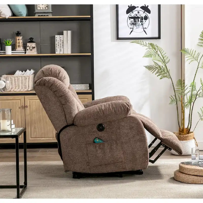 Rocker Recliner Chair Oversized Manual 360 Swivel Recliners for Living Room