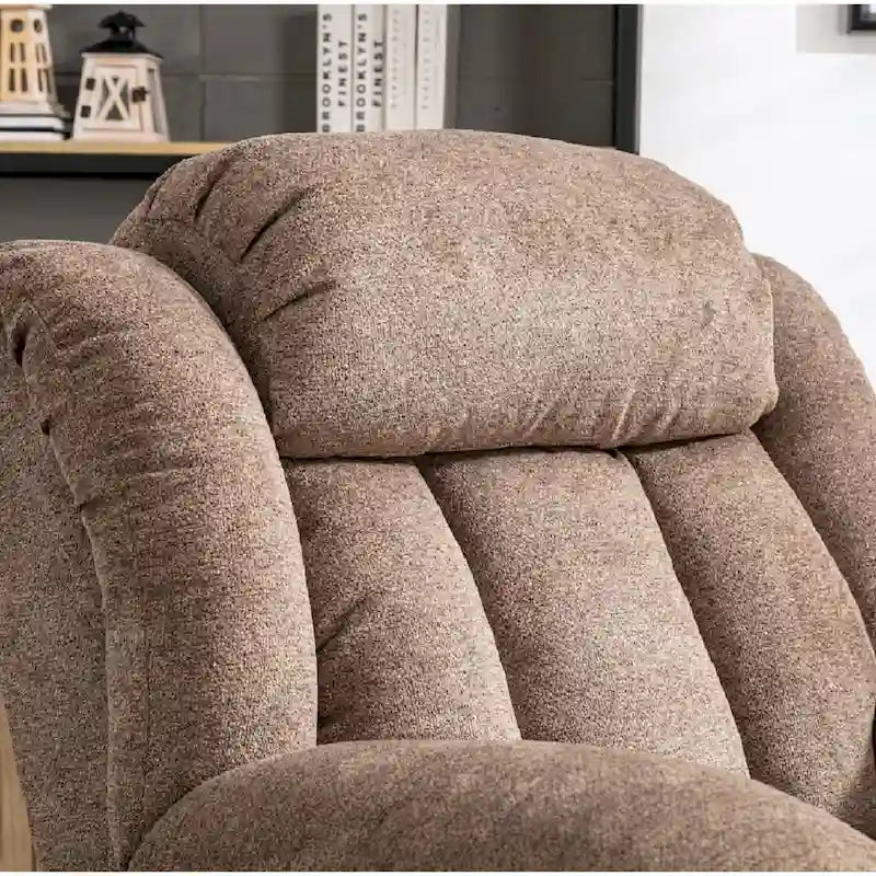 Rocker Recliner Chair Oversized Manual 360 Swivel Recliners for Living Room