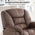 Rocker Recliner Chair Oversized Manual 360 Swivel Recliners for Living Room