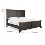 Rustic Two-Tone 4-Piece Bedroom Set - Queen/King