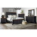 Rustic Two-Tone 4-Piece Bedroom Set - Queen/King