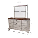 Rustic Two-Tone 4-Piece Bedroom Set - Queen/King