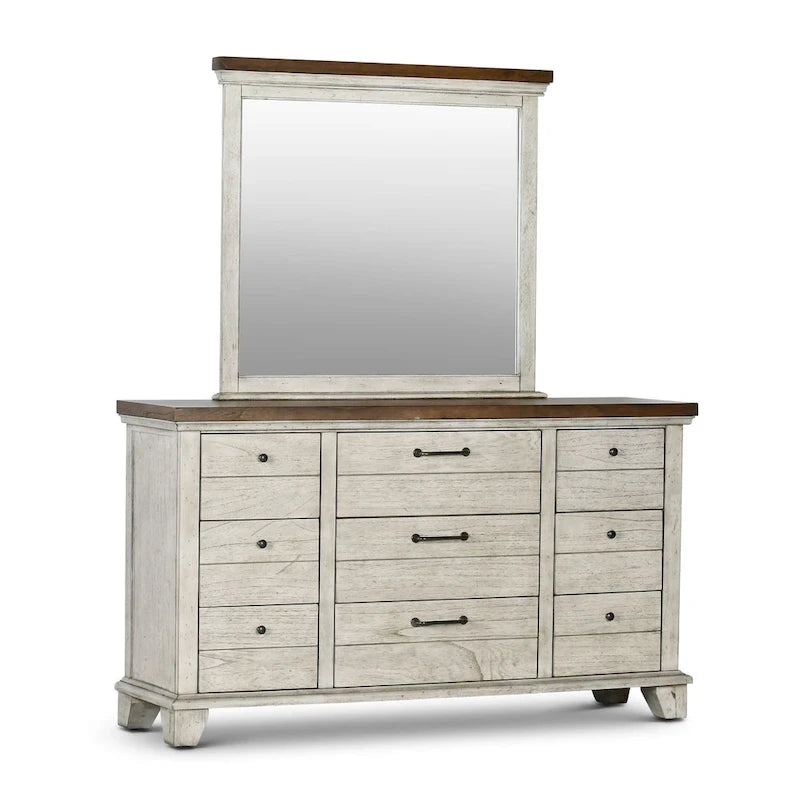 Rustic Two-Tone 4-Piece Bedroom Set - Queen/King