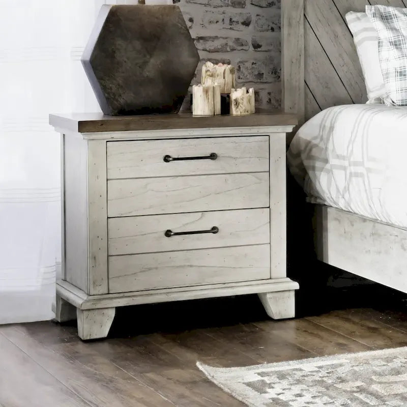 Rustic Two-Tone 4-Piece Bedroom Set - Queen/King