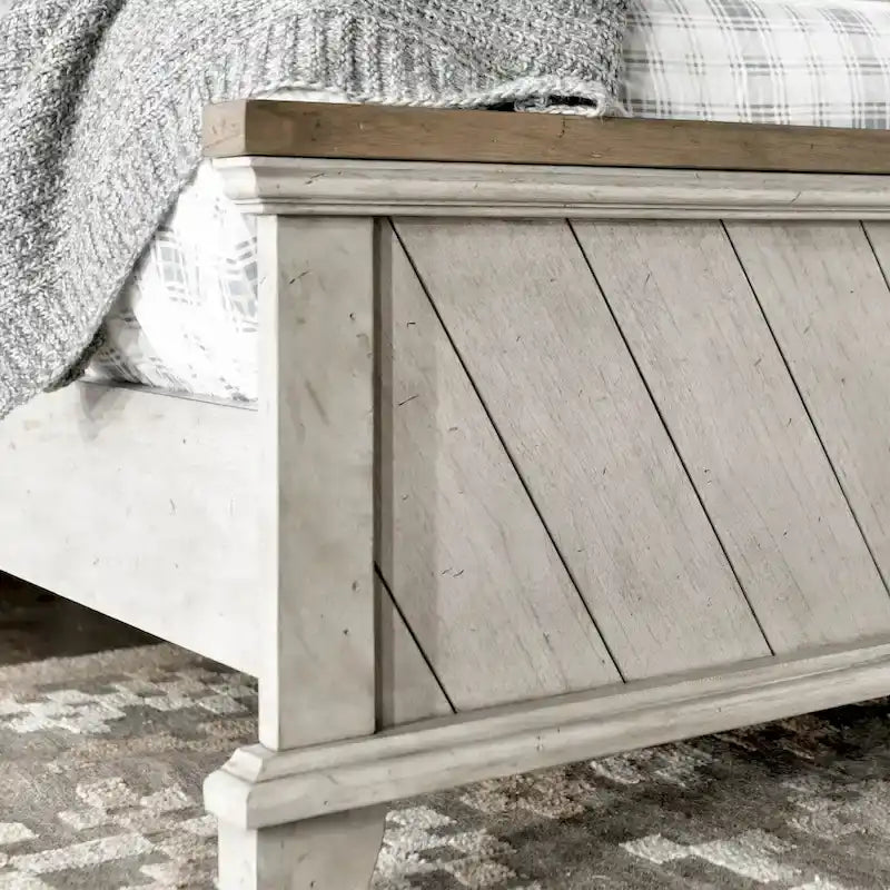 Rustic Two-Tone 4-Piece Bedroom Set - Queen/King