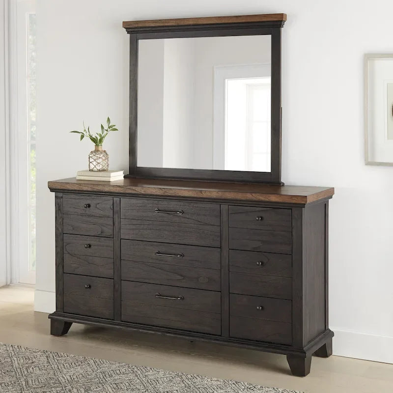 Rustic Two-Tone 4-Piece Bedroom Set - Queen/King