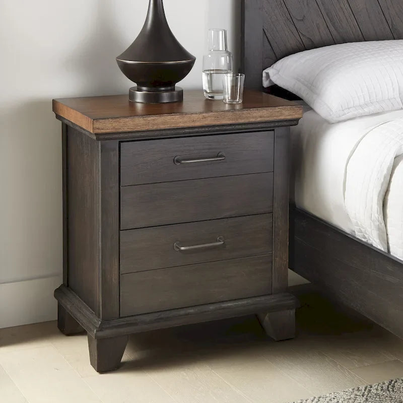 Rustic Two-Tone 4-Piece Bedroom Set - Queen/King