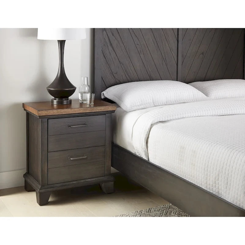 Rustic Two-Tone 4-Piece Bedroom Set - Queen/King