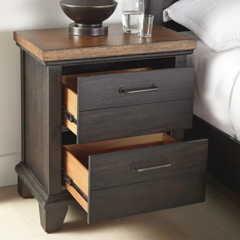 Rustic Two-Tone 4-Piece Bedroom Set - Queen/King