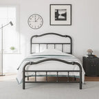 14 In High Heavy Duty Metal Bed Frame with Vintage Style, Supports Up To 2500lbs, Easy Assembly and No Squeak