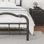 14 In High Heavy Duty Metal Bed Frame with Vintage Style, Supports Up To 2500lbs, Easy Assembly and No Squeak