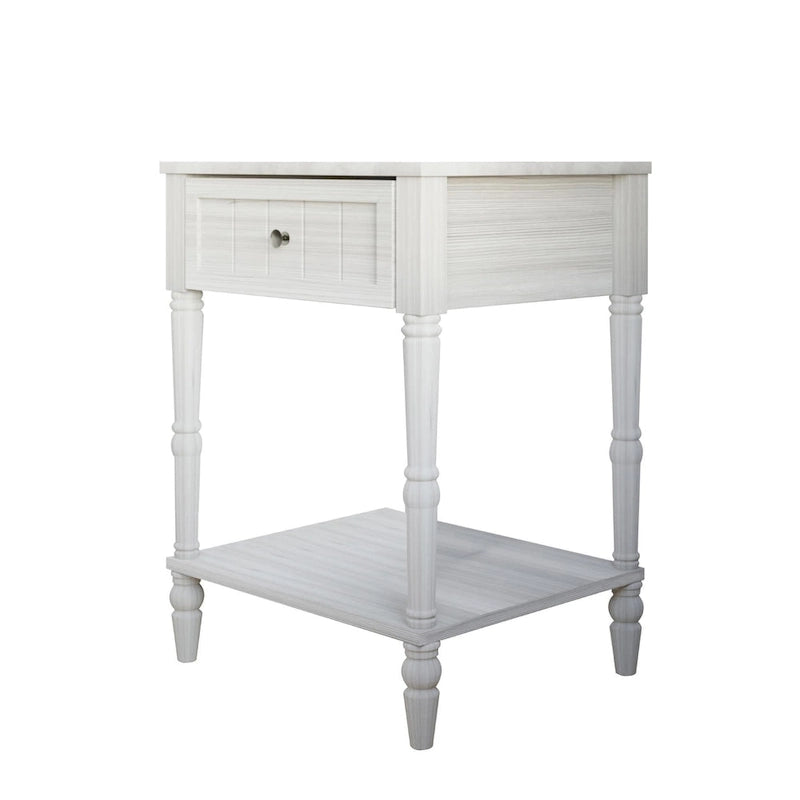 Upholstered Panel Bed with 2 Nightstand
