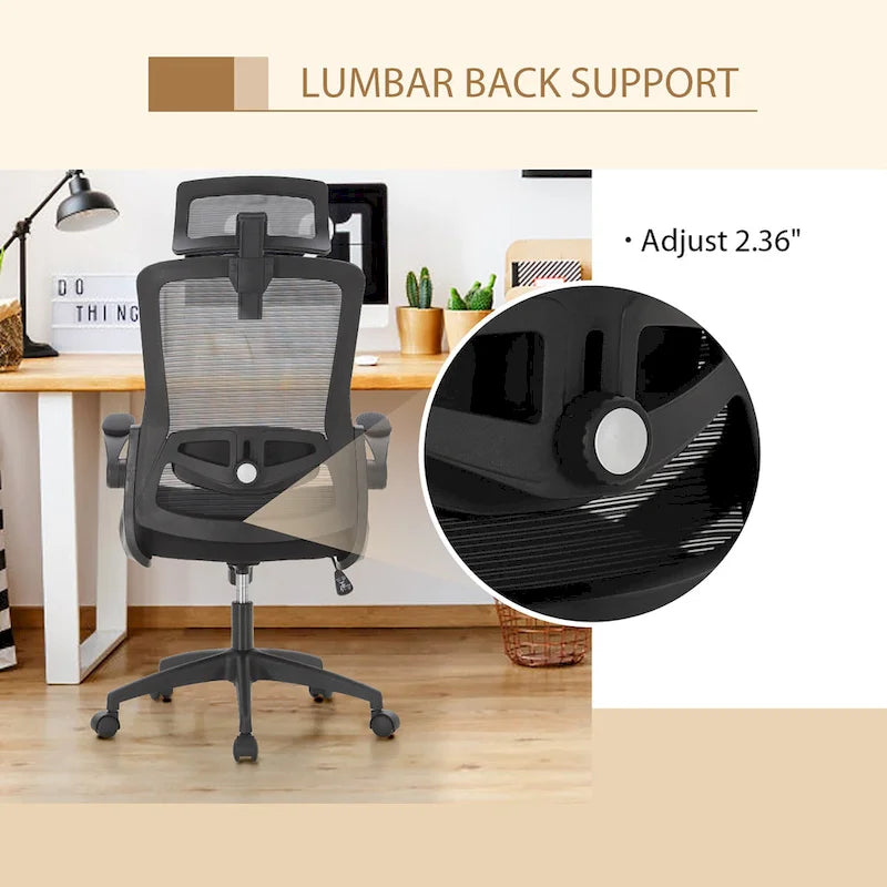 Ergonomic Mesh Office Desk Chair with High Back, 360 Swivel Executive Computer Chair