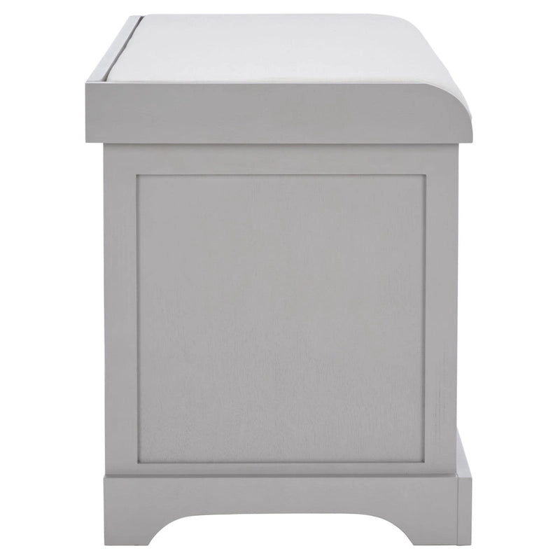 Brown Woven Storage Basket Bench - 33.5 x 16.1 x 19.9 - 34Wx16Dx20H