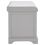 Brown Woven Storage Basket Bench - 33.5 x 16.1 x 19.9 - 34Wx16Dx20H