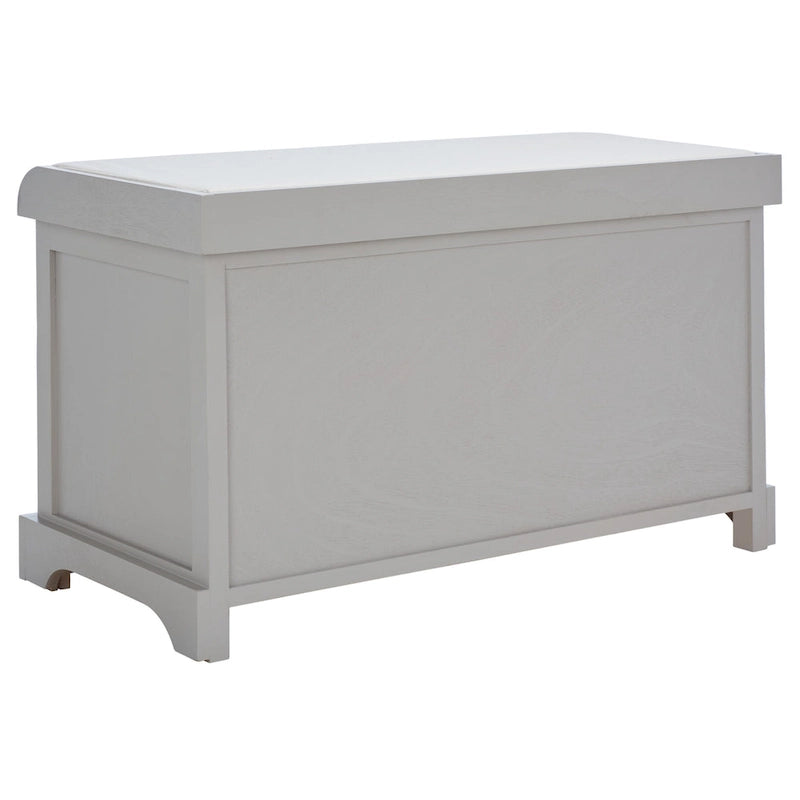 Brown Woven Storage Basket Bench - 33.5 x 16.1 x 19.9 - 34Wx16Dx20H