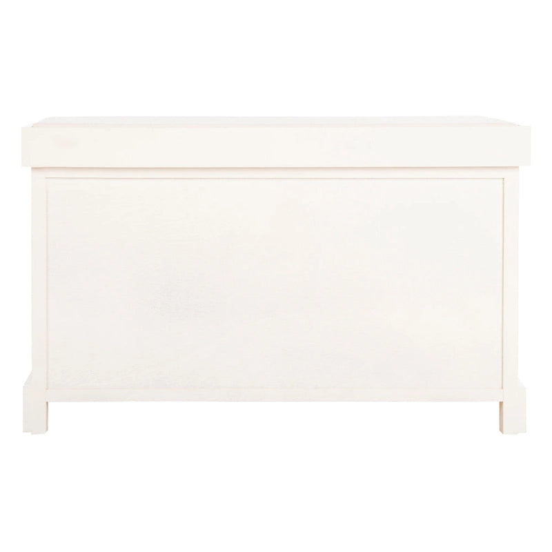 Brown Woven Storage Basket Bench - 33.5 x 16.1 x 19.9 - 34Wx16Dx20H