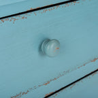 Distressed Blue 3-Drawer Storage Chest
