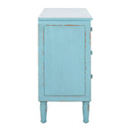 Distressed Blue 3-Drawer Storage Chest