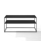 Black Steel Coffee Table - 38" x 18" x 17"