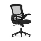 Mid-Back Mesh Swivel Ergonomic Task Office Chair with Flip-Up Arms
