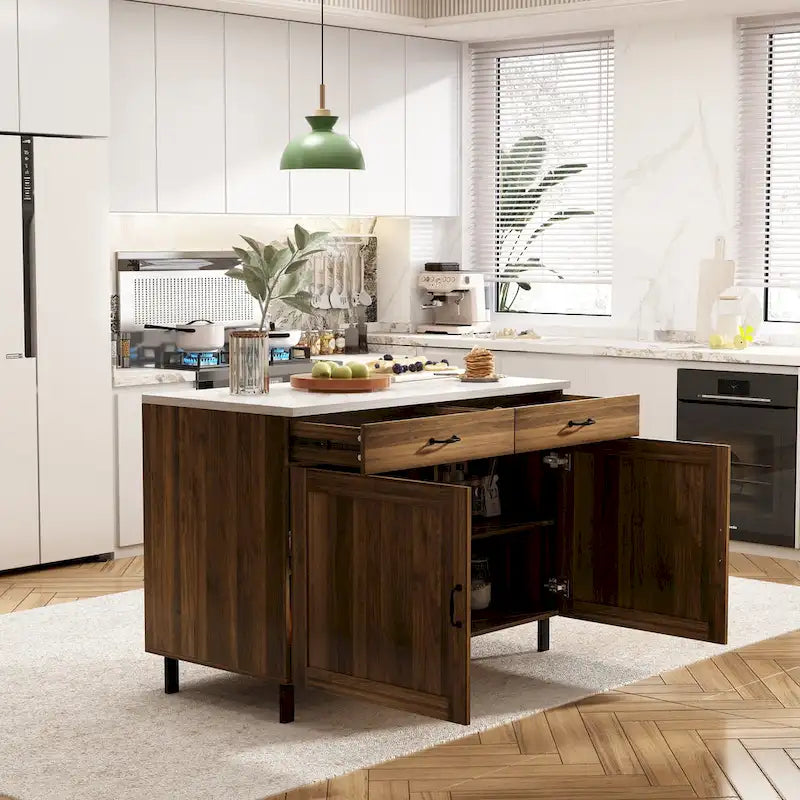 Elegant Kitchen Island - Organize and Beautify Your Space Buffet Table - 47.2X23.6X33.5