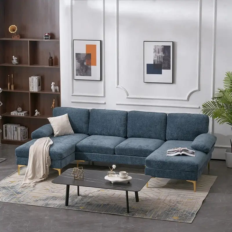 U-Shaped 4-Seat Indoor Sectional Sofa