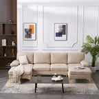 U-Shaped 4-Seat Indoor Sectional Sofa