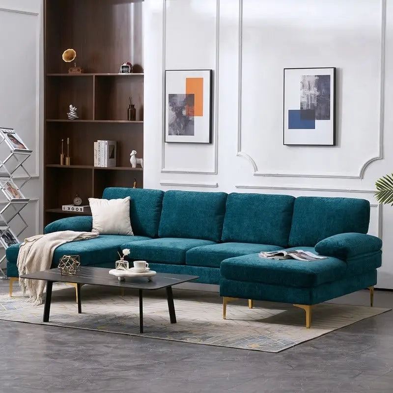 U-Shaped 4-Seat Indoor Sectional Sofa