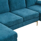 U-Shaped 4-Seat Indoor Sectional Sofa